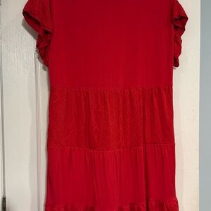 Matilda Jane Red Flutter Sleeve Sundress Casual